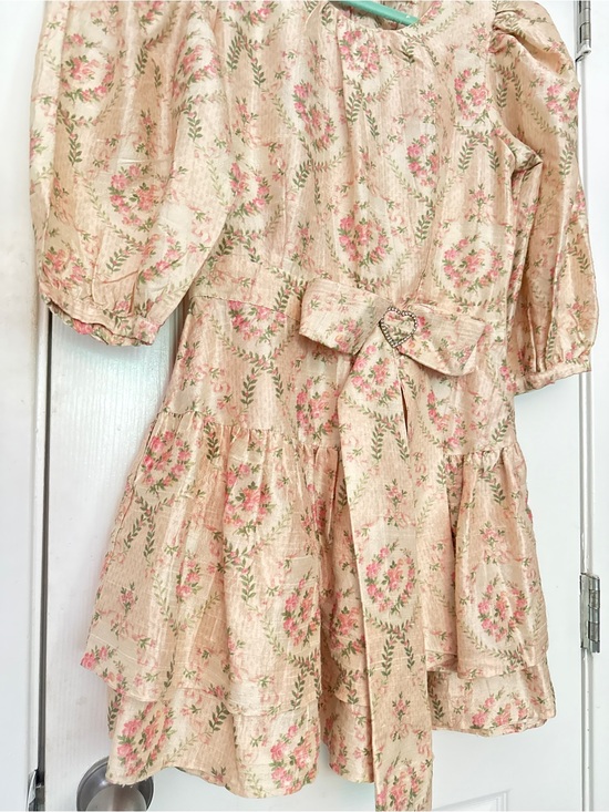 LoveShackFancy Dresses & Skirts - LoveShackFancy Cream and Pink Rococo Dress